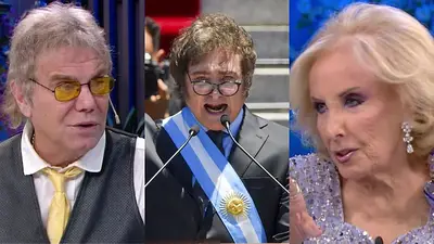 Beto Casella, Javier Milei y Mirtha Legrand Beto Casella, Javier Milei y Mirtha Legrand