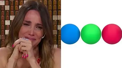 Vero Lozano y el logo de Telefe Vero Lozano y el logo de Telefe
