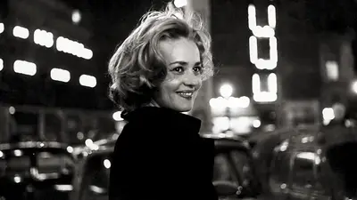 Fotografía de la actriz Jeanne Moreau Fotografía de la actriz Jeanne Moreau