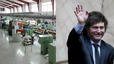 Fábrica de calzado y Javier Milei Fábrica de calzado y Javier Milei