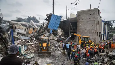 El incendio de una fábrica en India deja 40 muertos y más de 33 heridos, según la empresa El incendio de una fábrica en India deja 40 muertos y más de 33 heridos, según la empresa