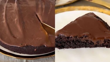 No inflama: receta sin gluten y sin azúcar de torta de chocolate con ganache, bien húmeda y dulce