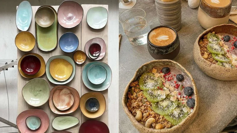 Platos bowl profundos de cerámica