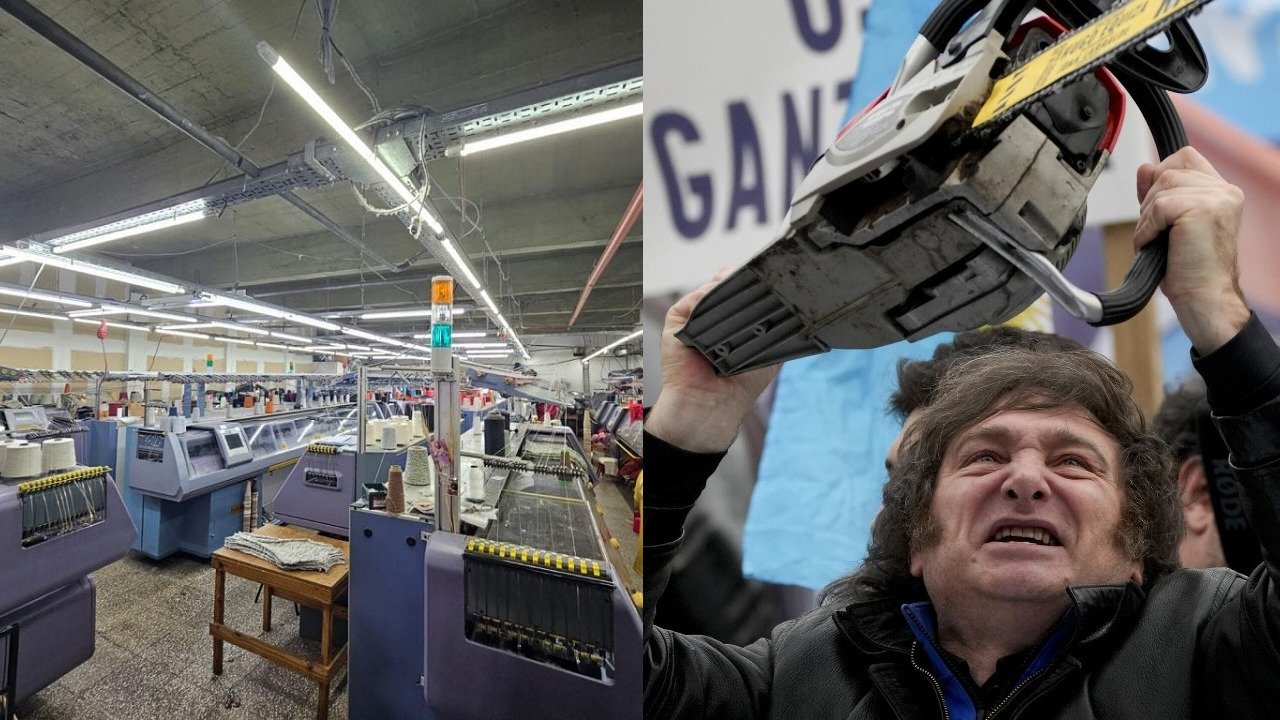 Fábrica textil y Javier Milei