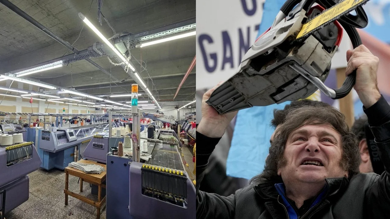Fábrica textil y Javier Milei