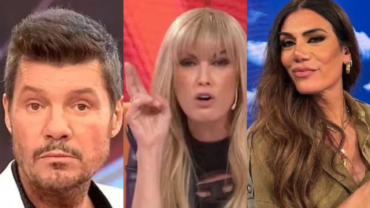 Marcelo Tinelli. Viviana Canosa. Flor de la V