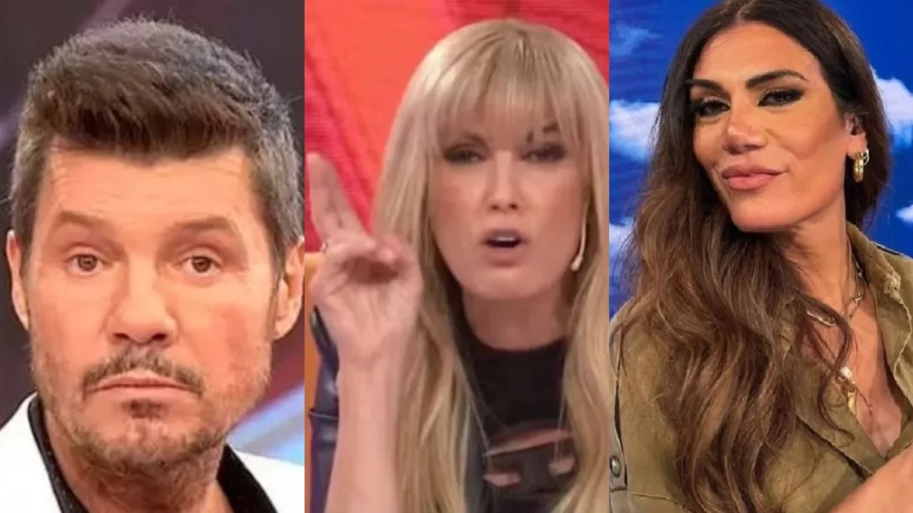 Marcelo Tinelli. Viviana Canosa. Flor de la V