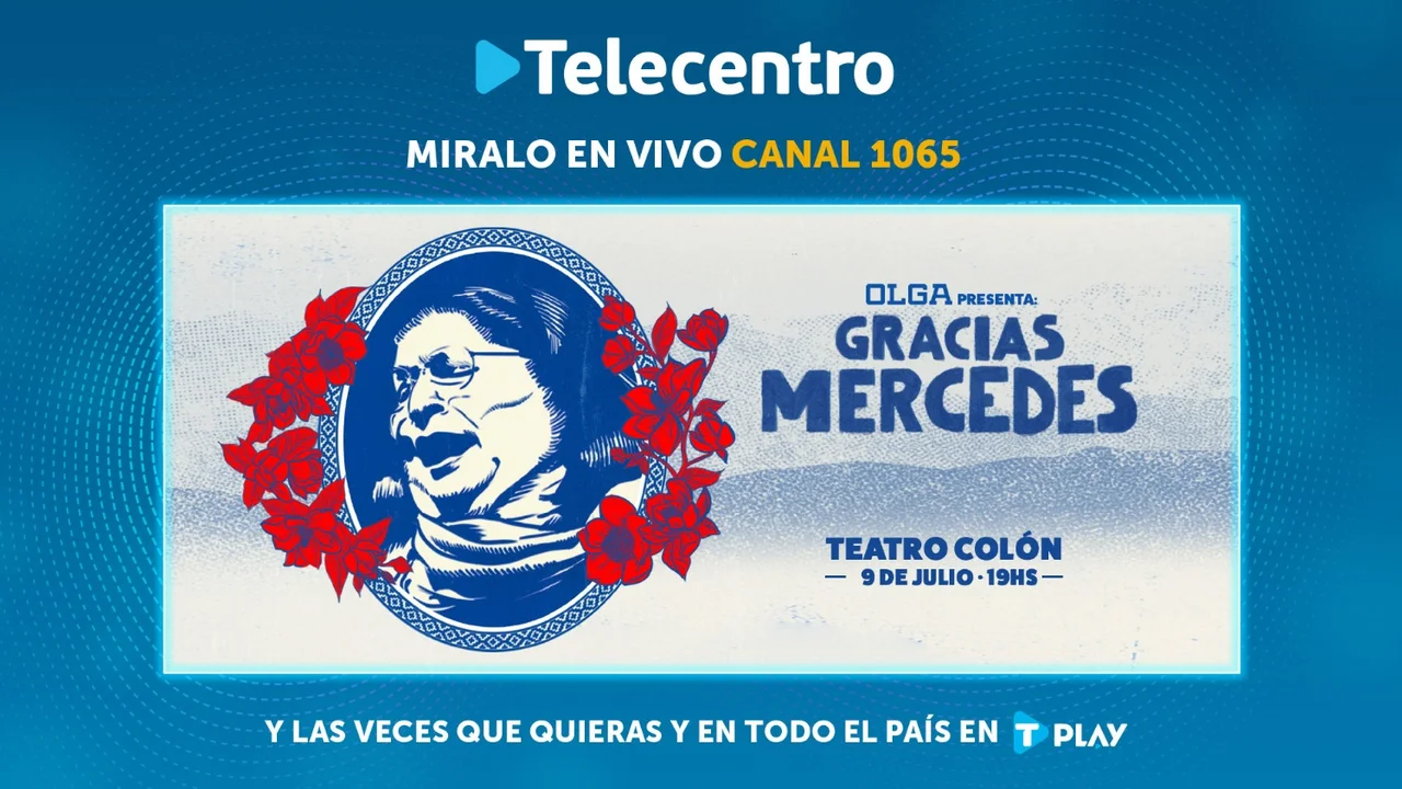 No te pierdas “Gracias Mercedes”: el homenaje a Mercedes Sosa en vivo por Telecentro desde el Teatro Colón