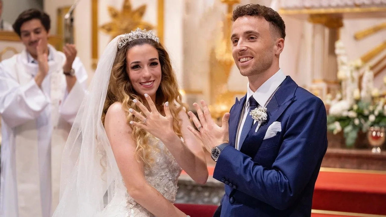 Diogo Jota y su esposa, Rute Cardoso.