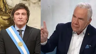Esteban Mirol y Javier Milei Esteban Mirol y Javier Milei