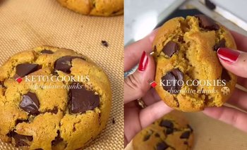 Receta keto sin harina y sin azúcar de cookies de chocolate | Recetas de cocina