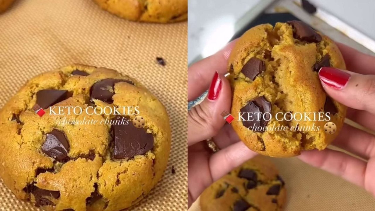 Receta keto de cookies sin gluten y sin azúcar