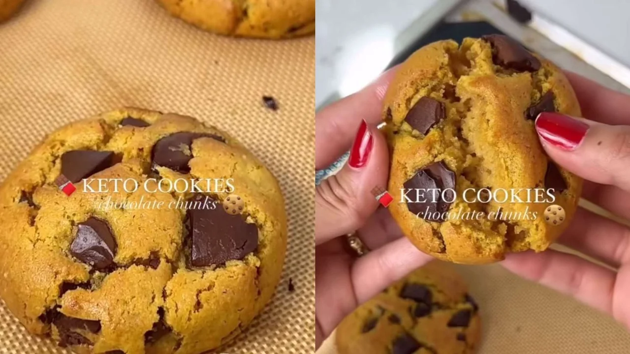 Receta keto de cookies sin gluten y sin azúcar