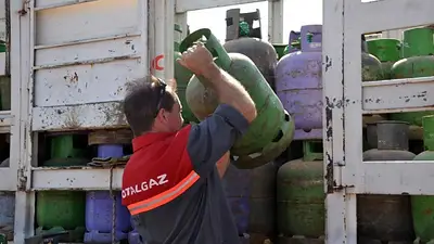 Garrafas de gas. Garrafas de gas.