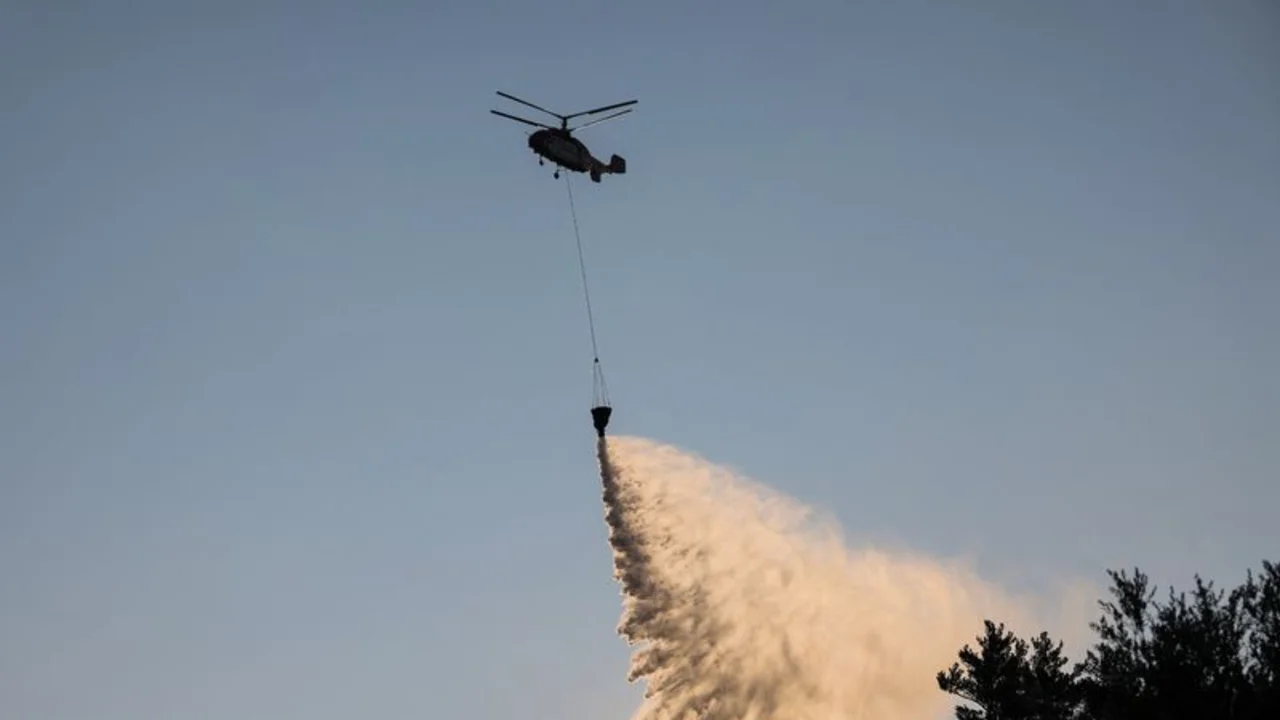 Grecia lucha contra un incendio forestal en Eubea e informa de avances en Creta