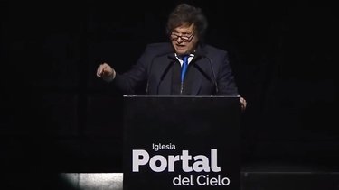 En su primer discurso desde una Iglesia evangélica, Milei insistió en que "el Estado es la representación del maligno"