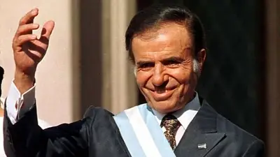 Carlos Menem, presidente de Argentina Carlos Menem, presidente de Argentina