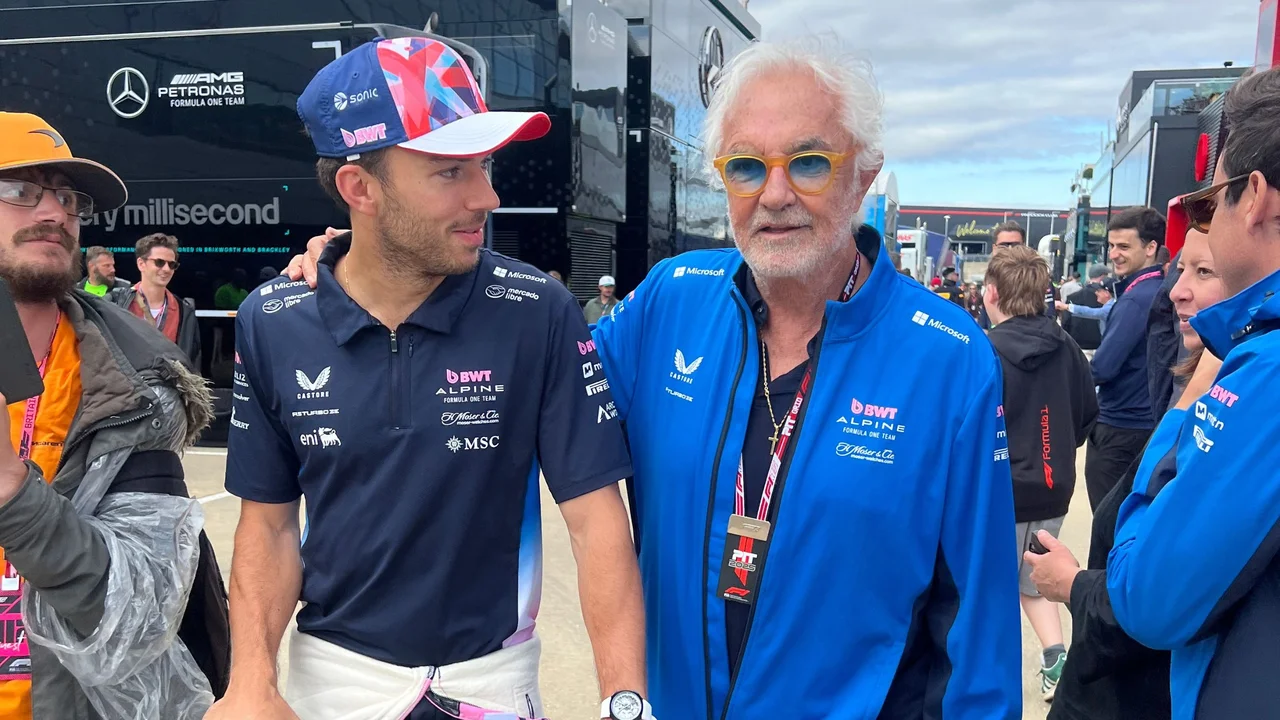 Pierre Gasly y Flavio Briatore.