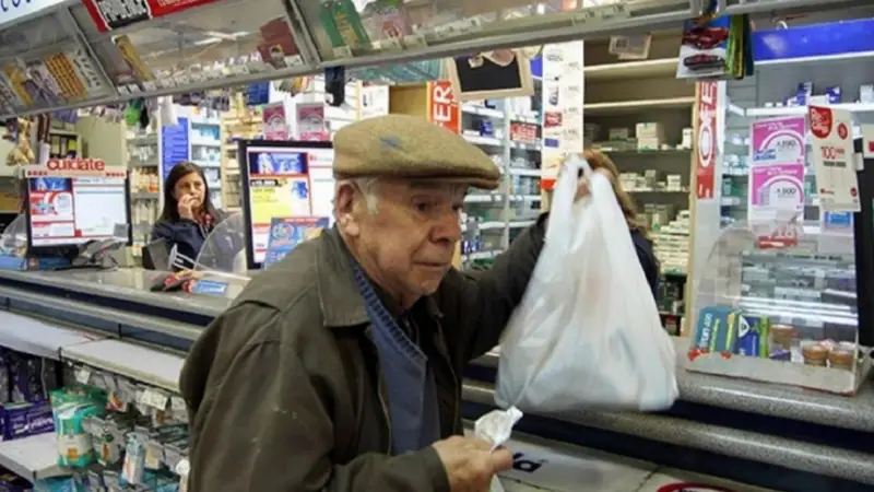 Jubilado en la farmacia