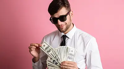 Persona con dinero Persona con dinero