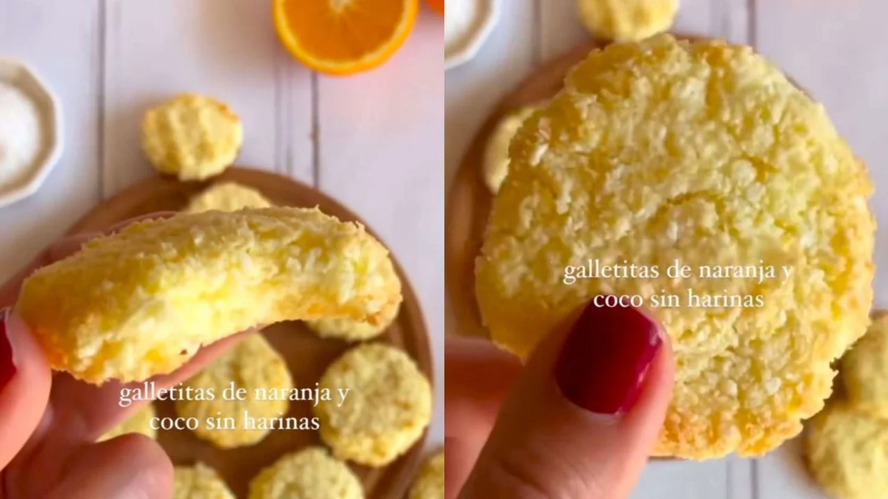 Receta de galletitas de naranja y coco