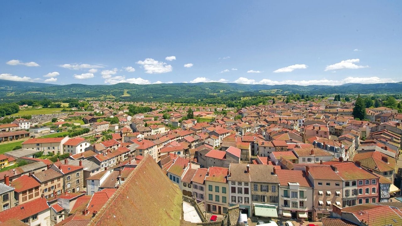 Vista aérea de Ambert