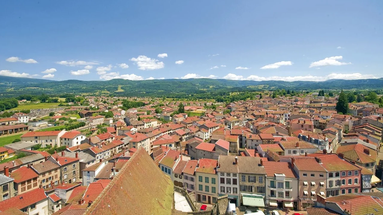 Vista aérea de Ambert
