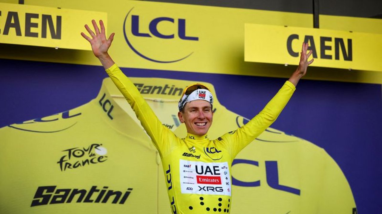Evenepoel gana contrarreloj en la quinta etapa del Tour y Pogacar se viste con el maillot amarillo