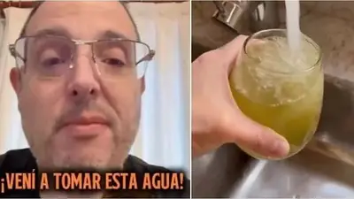 Un vaso de agua para Milei: el desafío viral de un dirigente peronista en La Matanza Un vaso de agua para Milei: el desafío viral de un dirigente peronista en La Matanza
