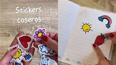 Stickers caseros manualidades para hacer con los chicos Stickers caseros manualidades para hacer con los chicos