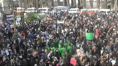Una marcha en el Congreso presiona para que se apruebe la emergencia en discapacidad Una marcha en el Congreso presiona para que se apruebe la emergencia en discapacidad