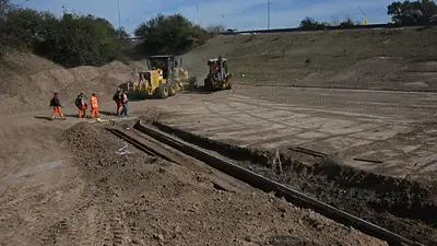 Comenzó la construcción de un altonivel sobre la Ruta Nacional 36 Comenzó la construcción de un altonivel sobre la Ruta Nacional 36