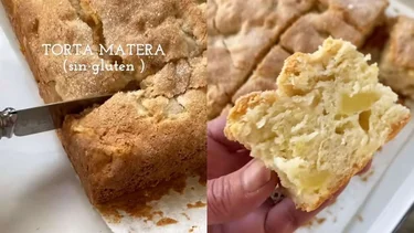 Receta sin gluten de torta matera de manzana y peras: deliciosa, fácil y saludable