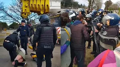 Villa Allende: vecinos impedían el trasplante de un quebracho y la Policía avanzó sobre ellos Villa Allende: vecinos impedían el trasplante de un quebracho y la Policía avanzó sobre ellos