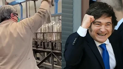 Fábrica de termos y Javier Milei Fábrica de termos y Javier Milei