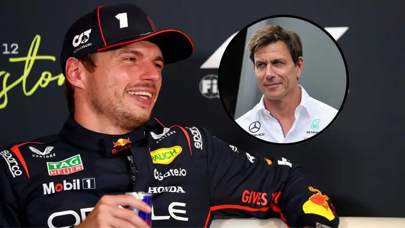 Max Verstappen y Toto Wolff.