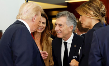 Con el traje de la FIFA, Macri se sacó una foto con Trump en Miami | Mundial de clubes