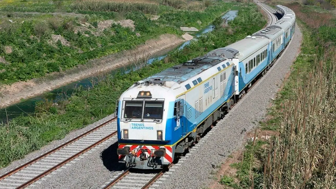 tren de larga distancia.