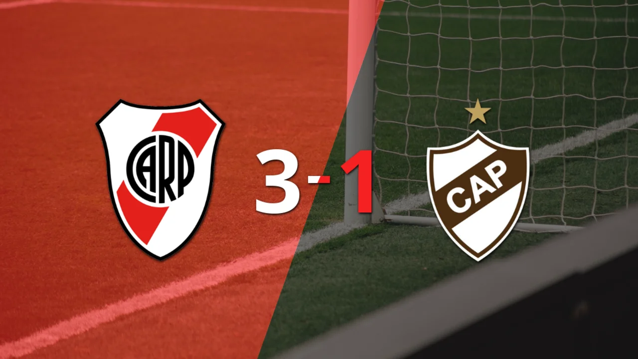 Con muchos goles, River Plate derrotó 3-1 a Platense