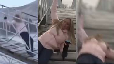 Paula Bernini se accidentó en pleno vivo de TN al caerse de espaldas al piso: el video