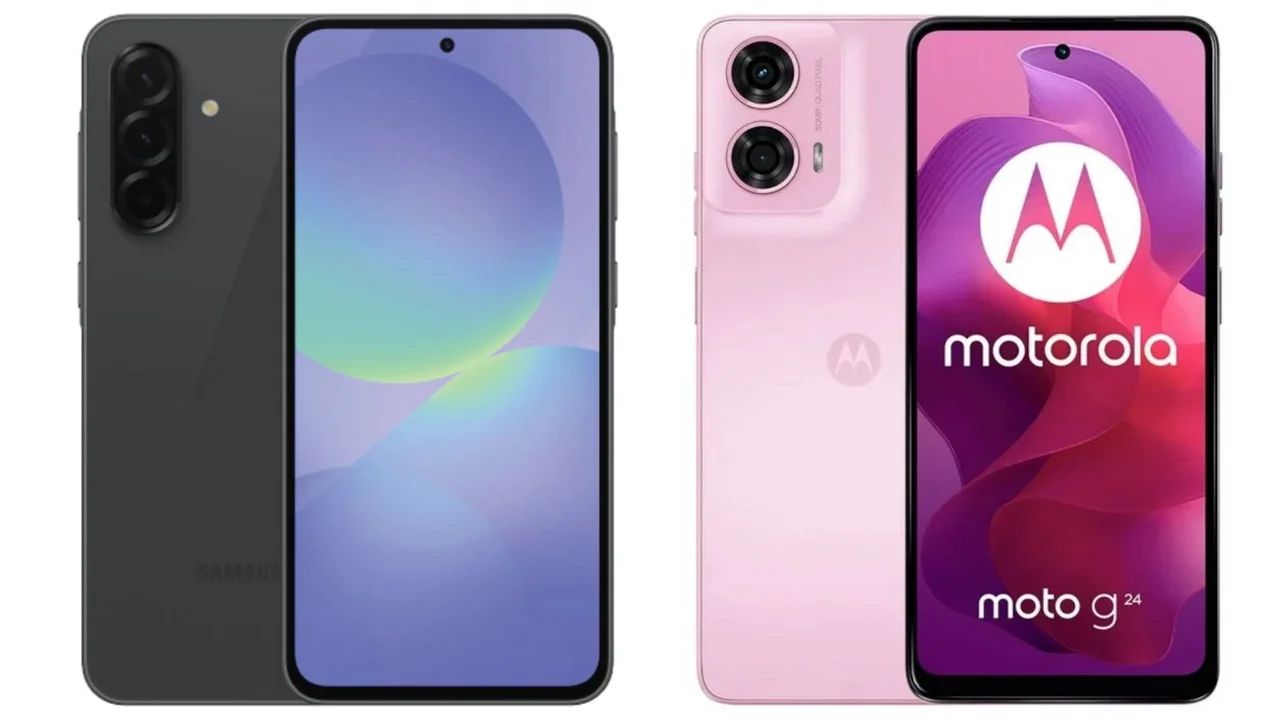 Celular Motorola y Samsung