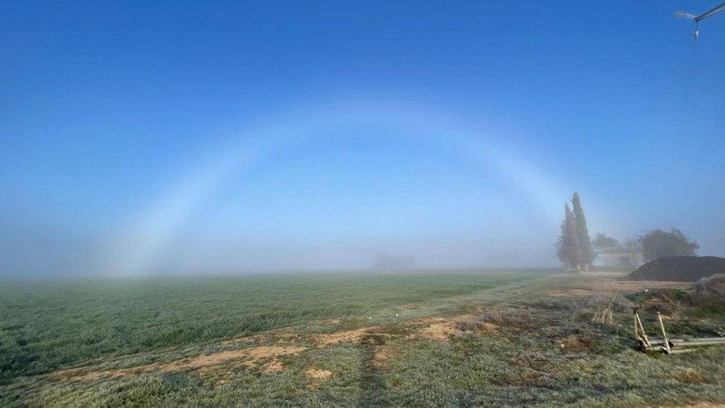 arcoiris, clima, humedad, niebla