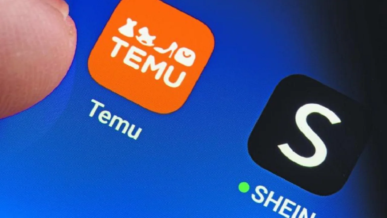 Apps de Temu y Shein