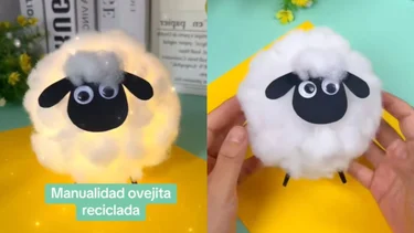 Lámapara de ovejita: manualidad divertida para hacer con los chicos estas vacaciones de invierno 2025
