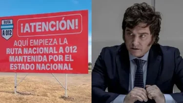 Aparecieron carteles rojos en rutas nacionales: por qué tienen que ver con la gestión de Milei