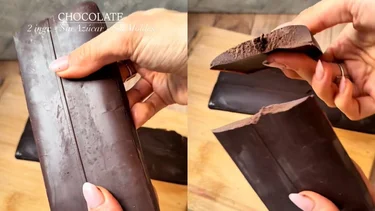 Receta de chocolate casero sin azúcar, sin lactosa y sin molde: saludable y delicioso