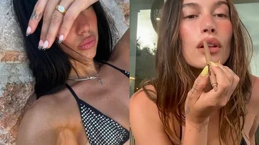 Polka dot nails: así son las uñas virales para el 2025 que ya usan Dua Lipa, Hailey Bieber y Sabrina Carpenter