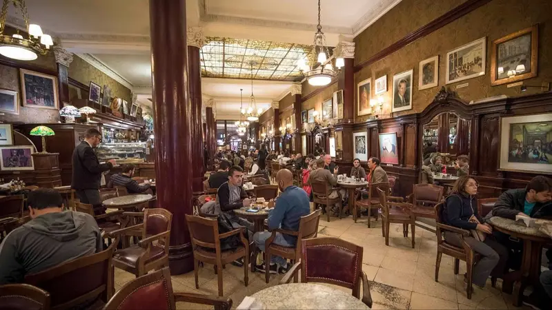café, restaurante, bar, mozo