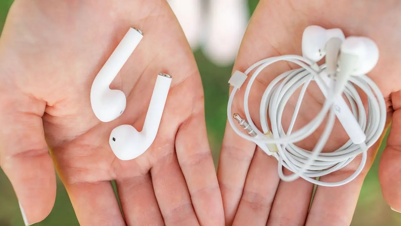 auriculares, música, 