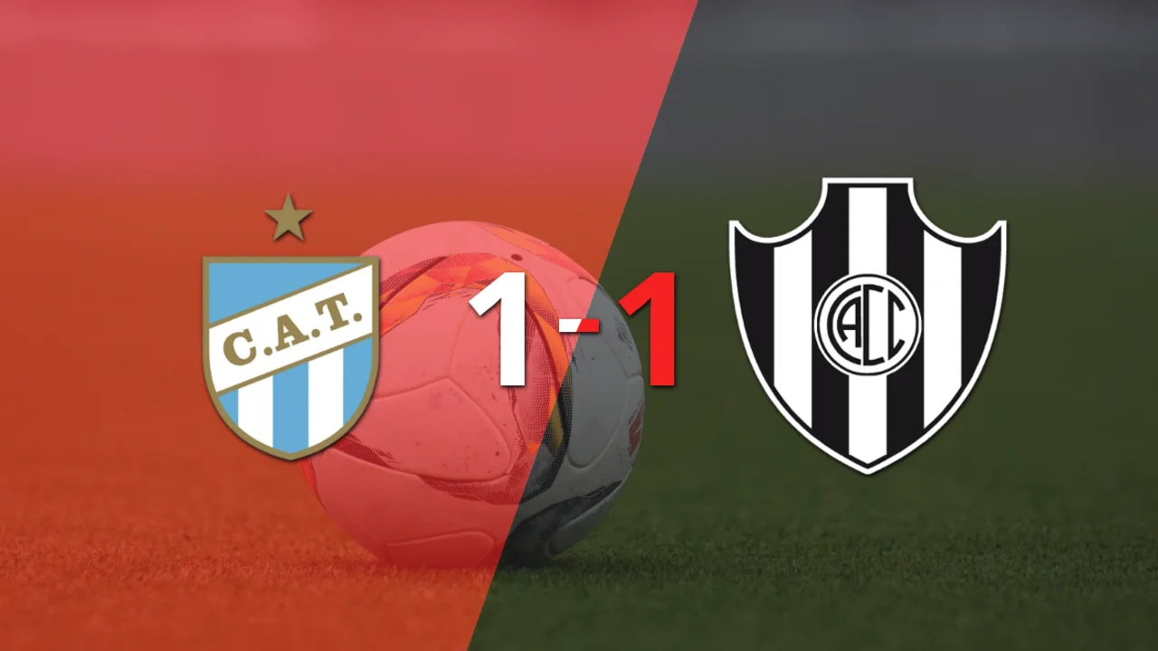 Reparto de puntos en el empate a uno entre Atlético Tucumán y Central Córdoba (SE)